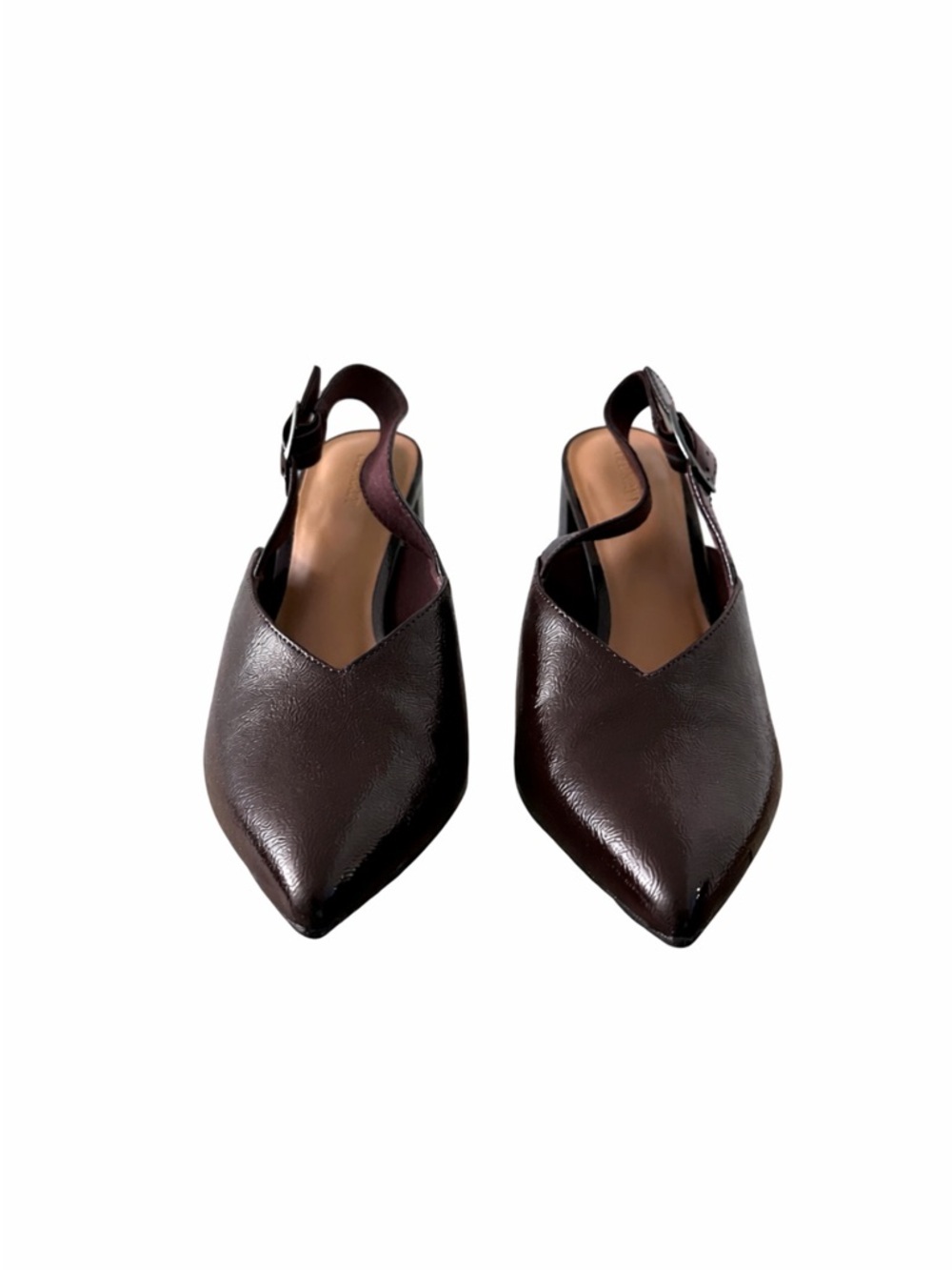 Old Navy Pointed Toe Slingback Heels in Dark Brown
